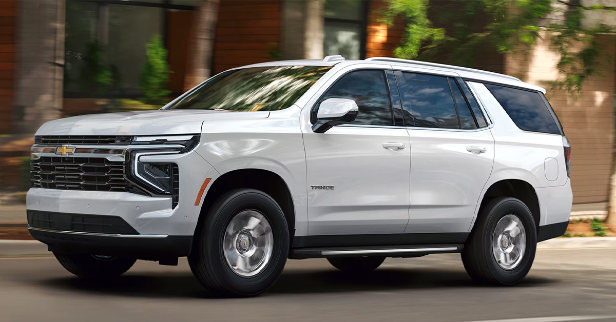 2026 Chevrolet Tahoe exterior in white