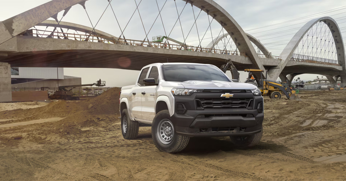 2026 Chevrolet Colorado exterior in white