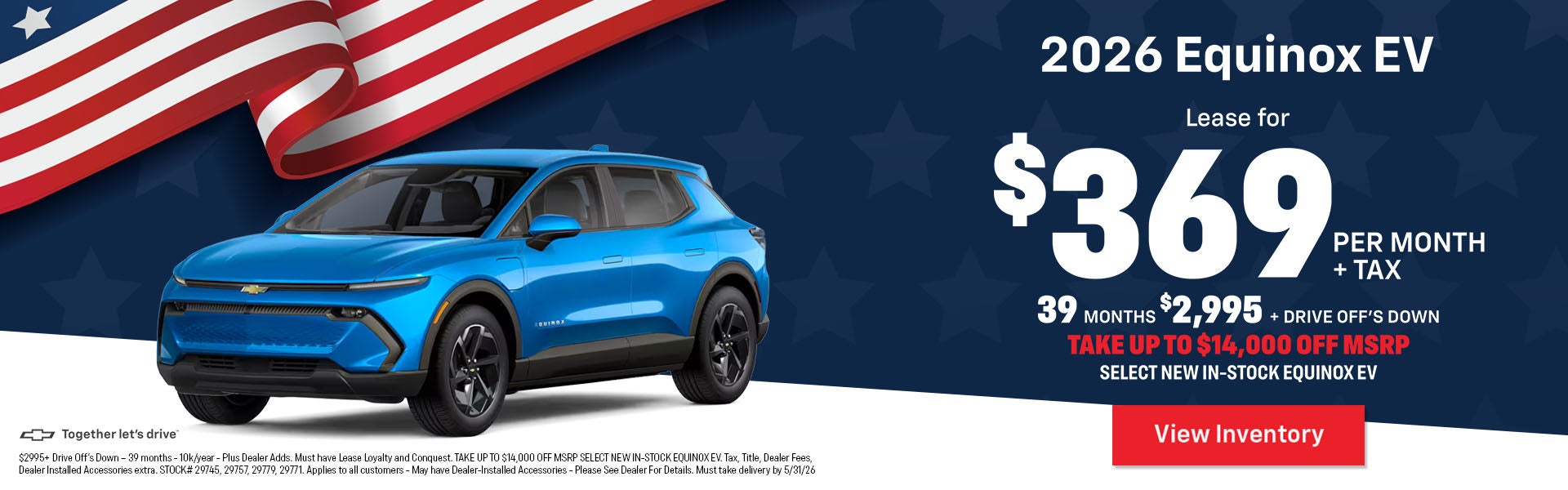 2026 Equinox EV lease Offer