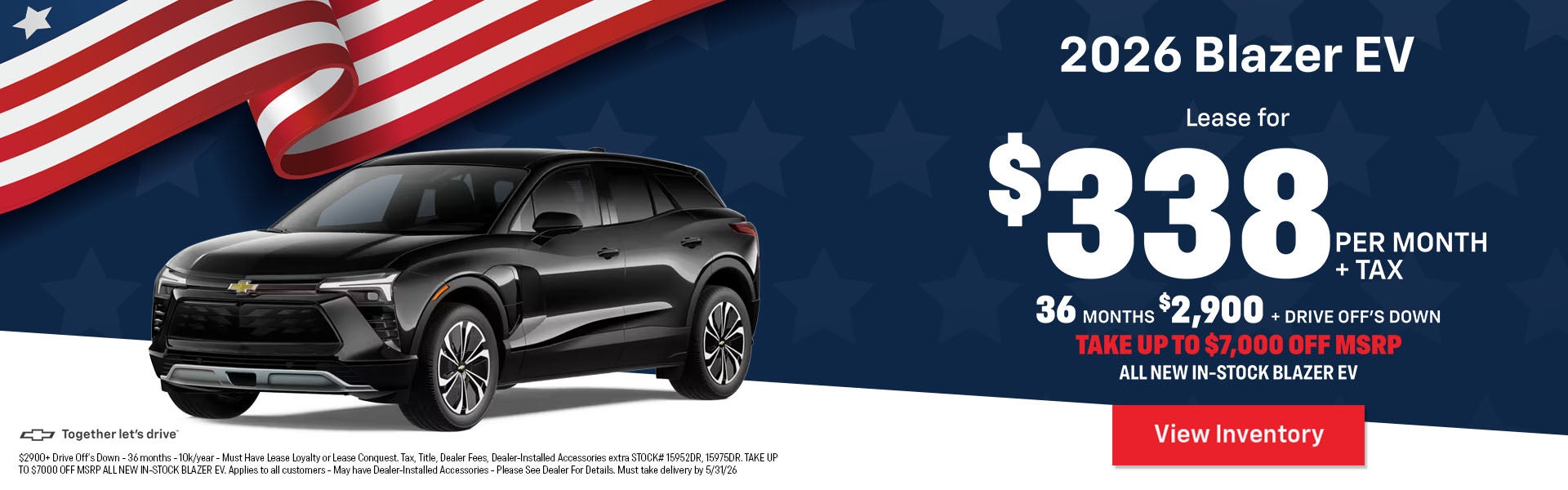 2026 Blazer EV lease offer