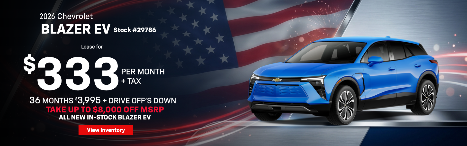 $333/mo Lease Offer - 2026 Blazer EV