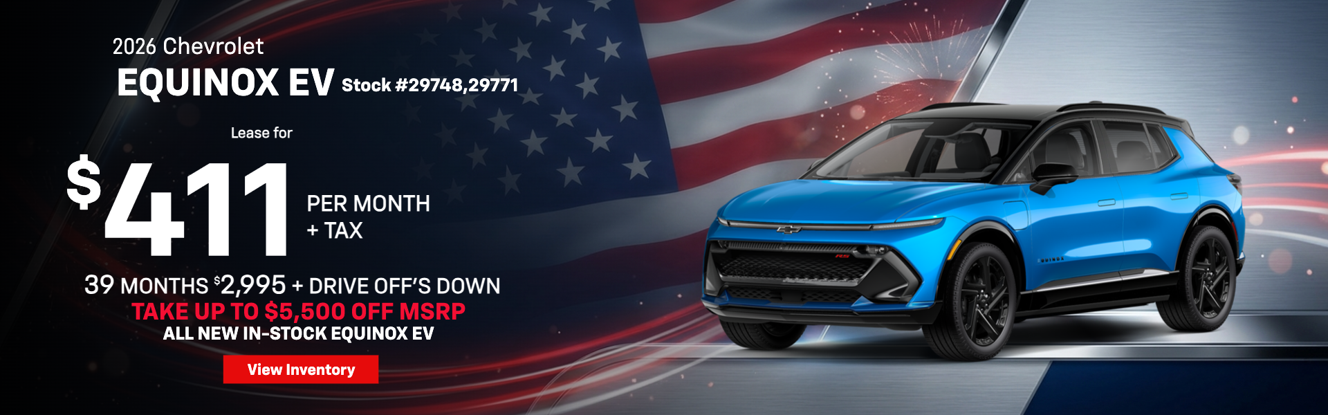 $411/mo Lease Offer - 2026 Equinox EV