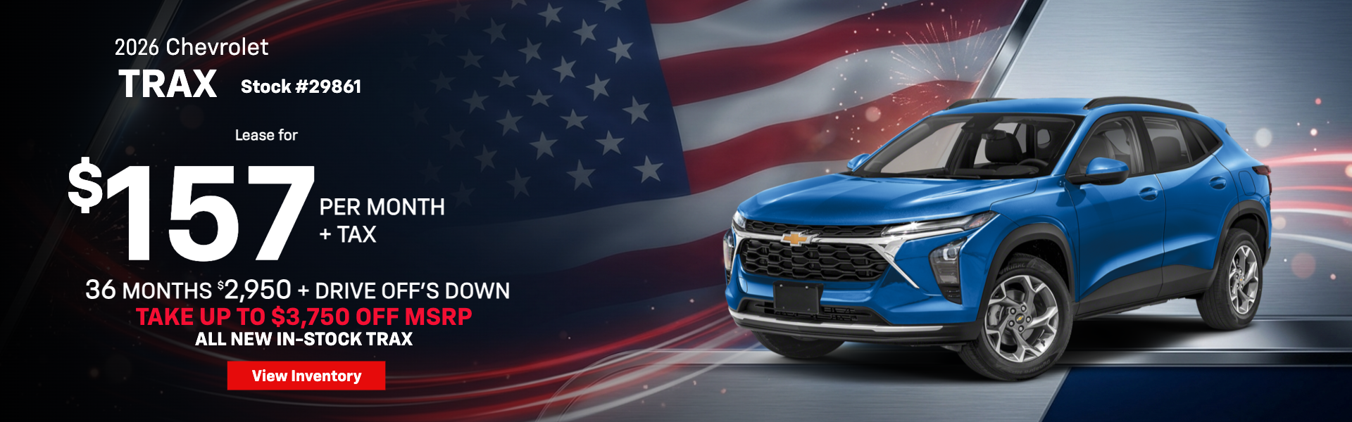 $157/mo Lease Offer - 2026 Trax