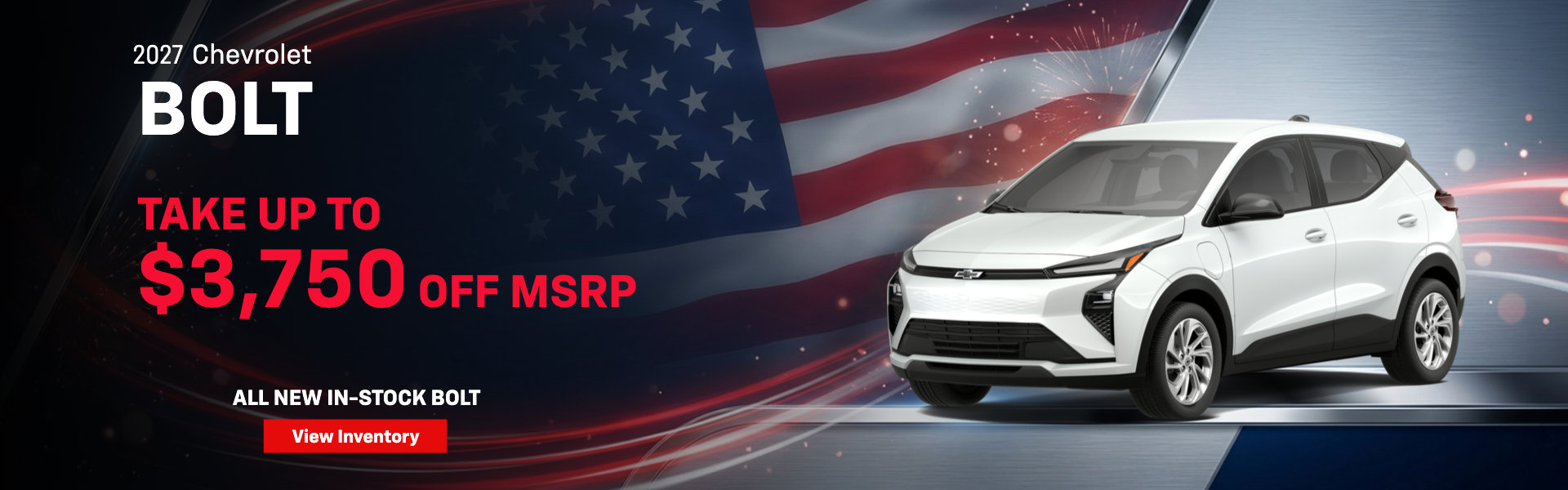 Up to $3,750 off MSRP - 2027 Bolt